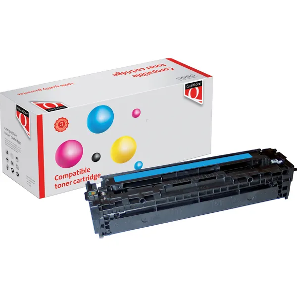 Quantore Tonercartridge Quantore alternatief tbv HP CB541A 125A blauw False