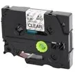 Brother Huismerk Brother TZe-121 Labeltape 9mm Zwart op Transparant