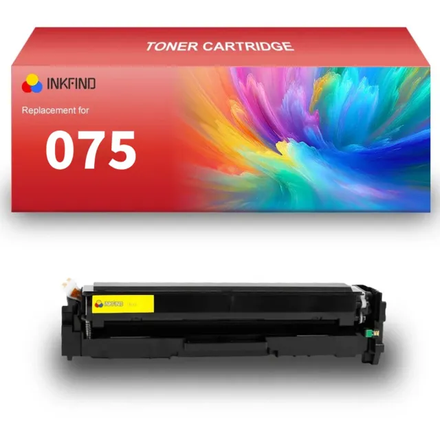 INKFIND 075 Geel tonercartridge compatibel met Canon 075 Geel geschikt voor Canon i-Sensys MF664Cdw MF667Cdw LBP646Cdw.LBP647Cdw/Color imageCLASS MF665Cdw / MF663Cdw / MF662Cdw,Color imageCLASS LBP647Cdw/S LBP646Cdw - 1-pack Geel Geel x 1