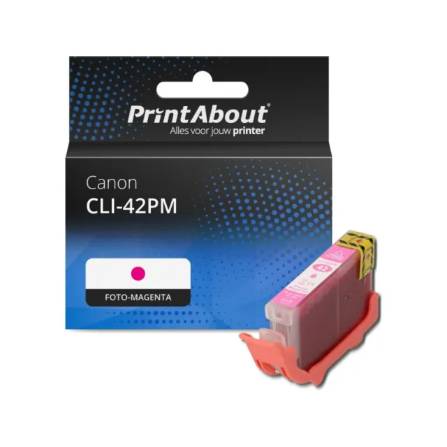 PrintAbout huismerk Inktcartridge CLI-42PM Foto-magenta Geschikt voor Canon