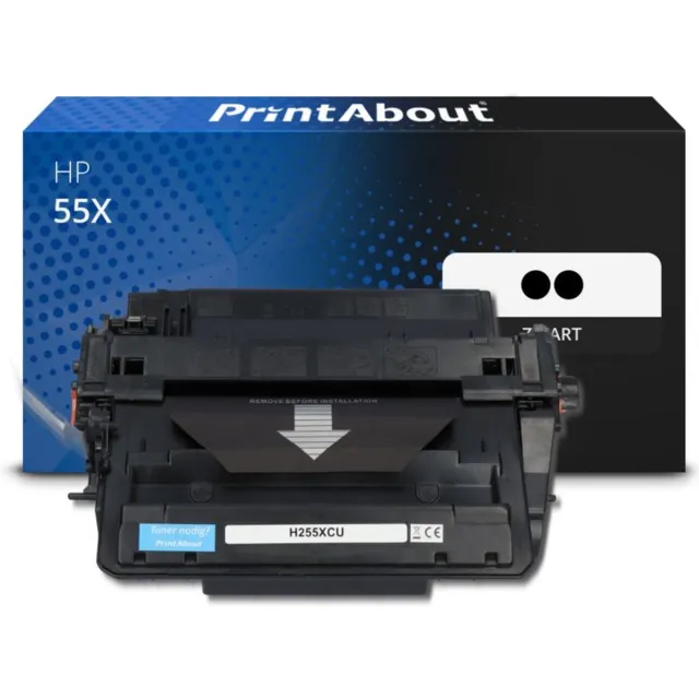 PrintAbout Alternatief voor de HP CE255XD (nr 55X) / Zwart 2 Pack