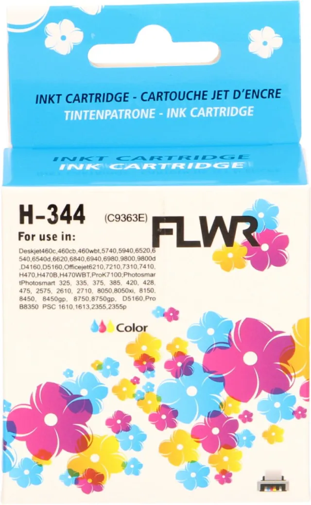 FLWR Cartridges / HP 344 / kleur / Geschikt voor HP