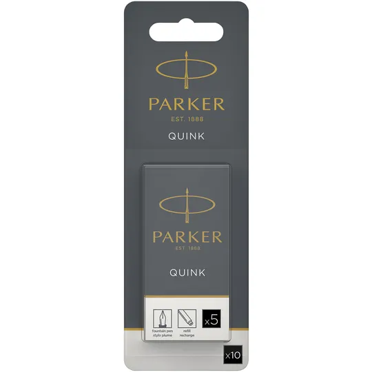 Parker Inktpatroon Parker Quink zwart blister à 10 stuks