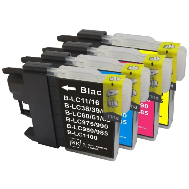 G&G Voordeelset - Vervanger voor Brother LC-985 Black, Cyan, Magenta, Yellow