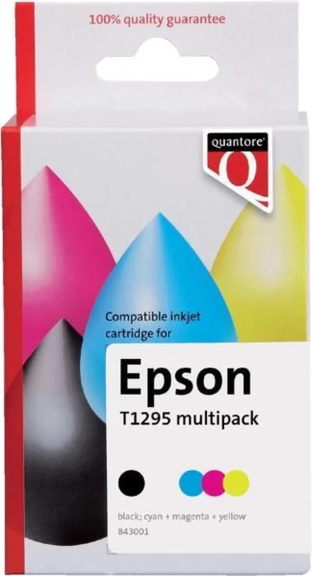 Quantore INKCARTRIDGE QUANTORE EPS T129540 ZWART 3 KLEUREN False