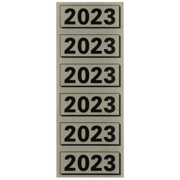 Elba Rugetiket Elba 2023 57x25mm grijs