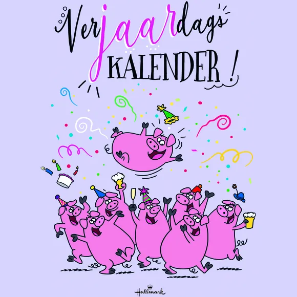 Hallmark Verjaardagskalender kort Leo Immerzeel 21x30cm