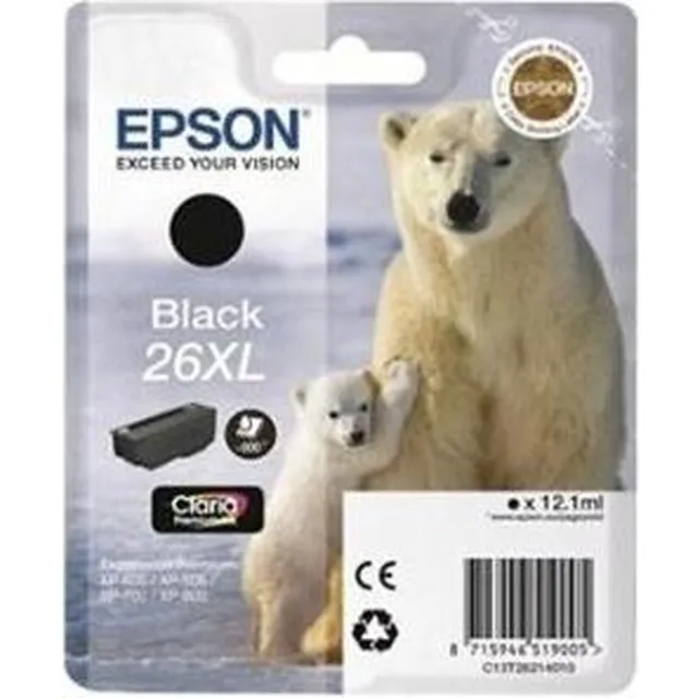 Epson 26XL inktcartridge zwart high capacity 12.2ml 500 paginas 1-pack RF-AM blister