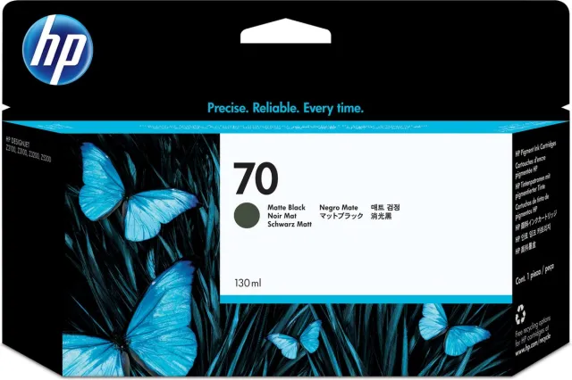 HP Original Ink Cartridge HP 70 Black Mat Zwart