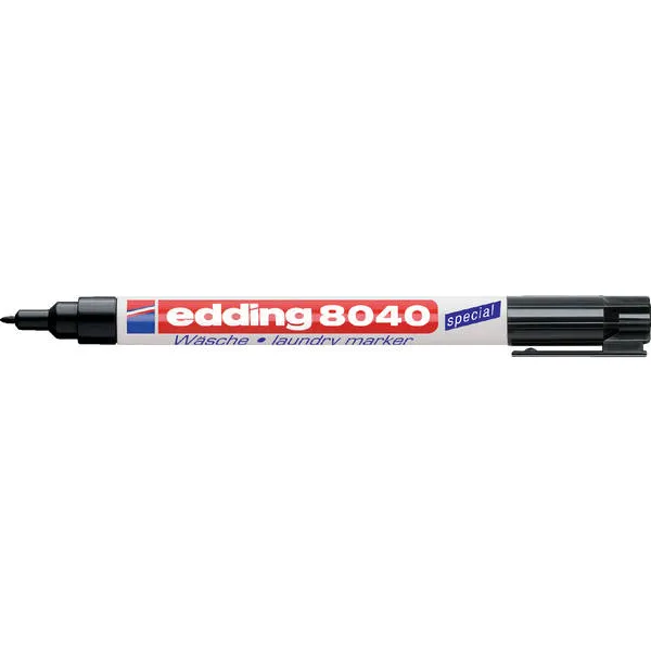 Edding Wasgoedmarker edding 8040 rond 1mm zwart