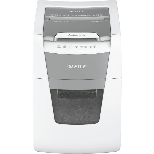 Leitz IQ Autofeed small office 100 papiervernietiger P4 grijs