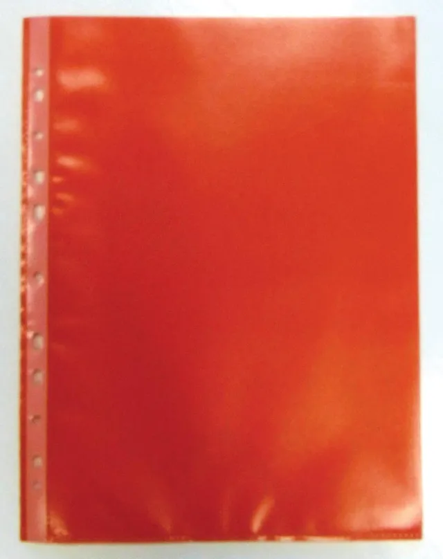 Bronyl Geperforeerde showtas, rood, pak van 50