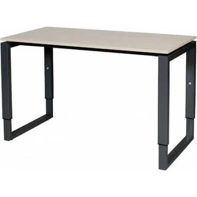 Schaffenburg Verstelbaar Bureau - Plus 120x60 Havana Kersen - zwart frame Zwart (RAL9005)/Havanna