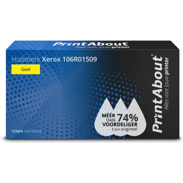 PrintAbout Alternatief voor de Xerox 106R01509 / geel