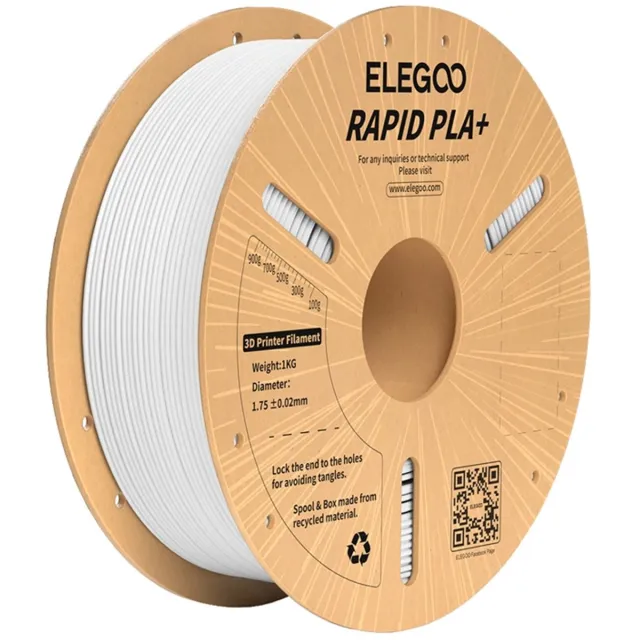 Elegoo Filament Rapid Pla+ Voor 3D-Printen Voor Modellen Met Uitzonderlijke Transparent