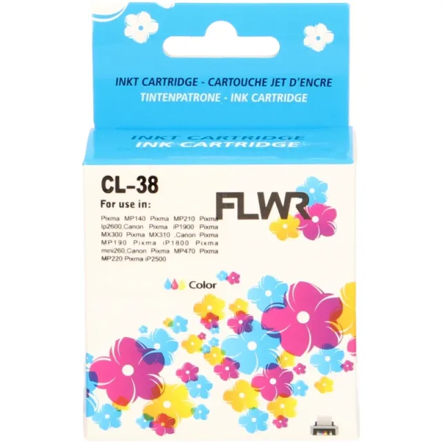 FLWR Canon CL-38 kleur (Huismerk (remanufactured))
