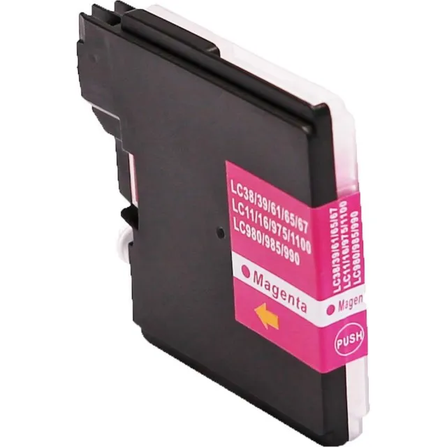 inkmaster Huismerk cartridge voor LC-985 M XL Magenta| 1 x Magenta rood cartridge voor Brother DCP J125, J140W, J315W, J515W, MFC J220, J265W, J410, J415W
