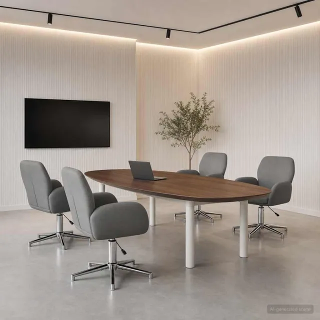 vidaXL Draaiende Bureaustoelen 4 st Stof 54 x 58 x 90 cm Donkergrijs