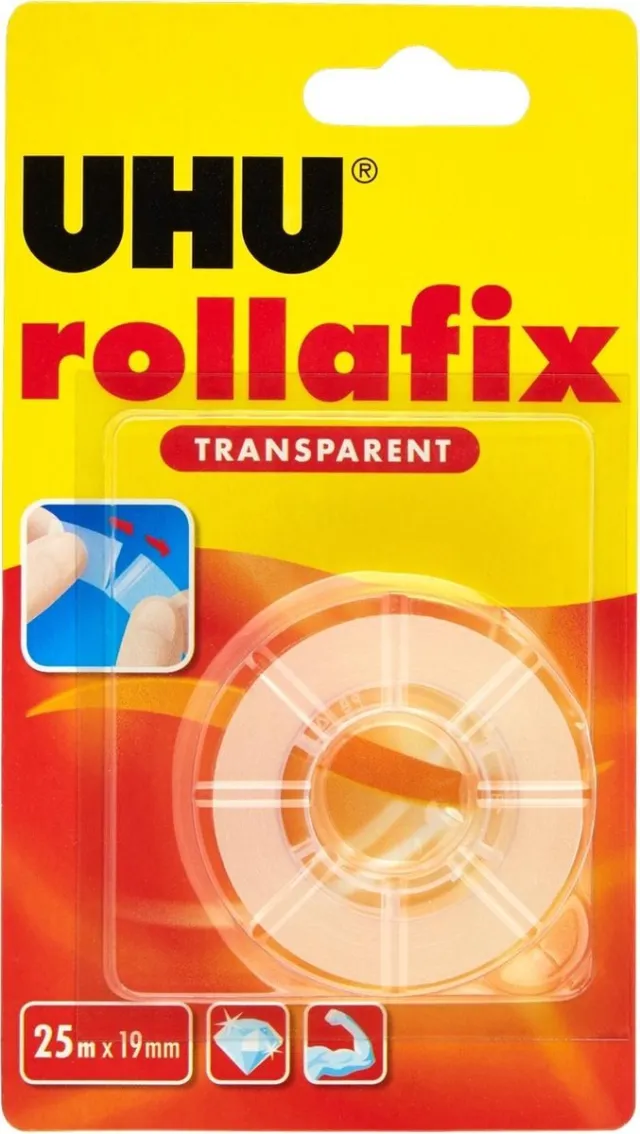 UHU Rollafix Refill 36945 Plakband Transparant (L X B) 25 M X 19 Mm 1 Rollen