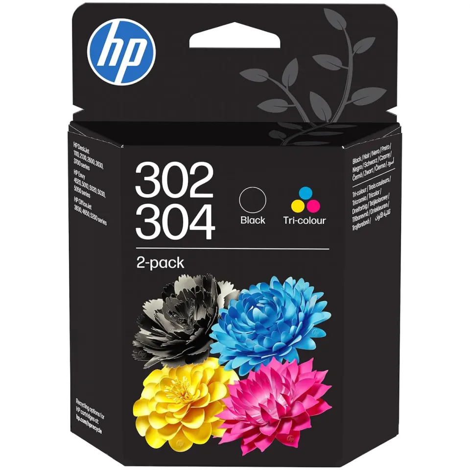 HP 302/304 inktcartridges combipack zwart, foto 2