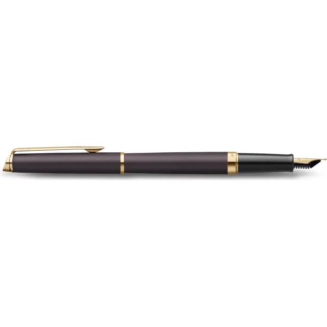 Waterman Hémisphère Metalic vulpen, medium, zwart GT, giftbox
