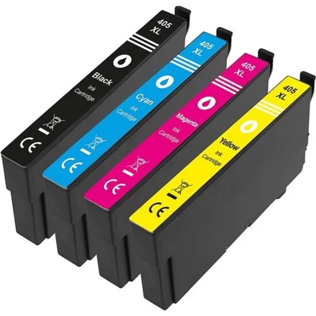 Inktkeuze 405XL Multipack Huismerk Inkt Cartridges | Compatible met Epson 405XL Multipack | Geschikt voor Epson WorkForce EC-C 7000, WF-3820DWF, WF-3825DWF, WF-3830DWTF, WF-4820DWF, WF-4825DWF, WF-4830DTWF, WF-7835DTWF, WF-7840DTWF, WF-7310DTW, WF-7830DTWF Zwart, Geel, Magenta, Cyaan, Zwart
