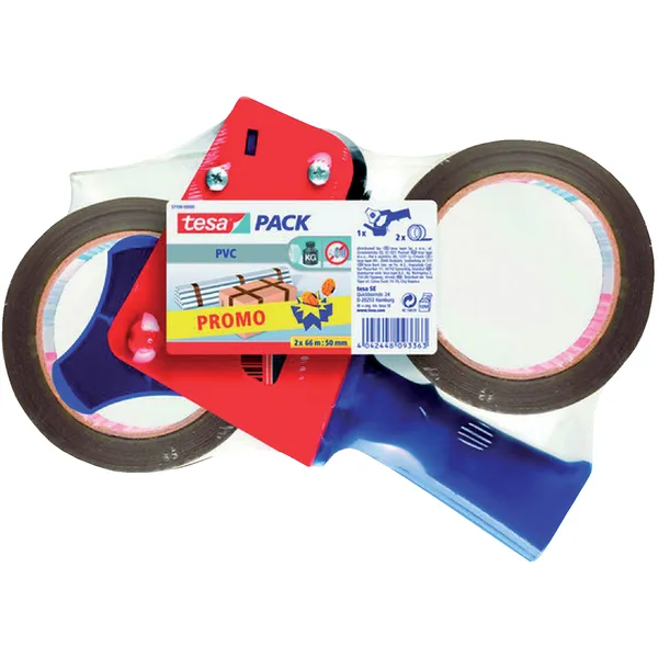 Tesa Verpakkingstape tesapack® ultra strong 66mx50mm pvc + dispenser