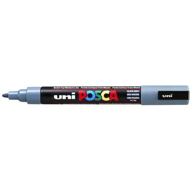 Posca Paintmarker Uni POSCA PC5M medium leisteengrijs