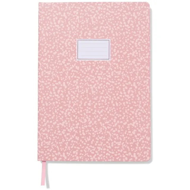 HEMA Notitieboek B5 gestipt roze (roze)