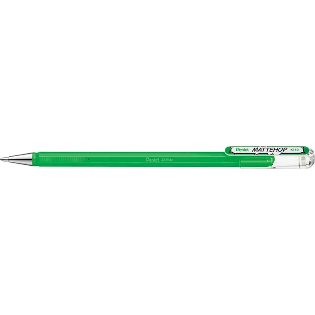 Pentel Gelschrijver Pentel K110 Mattehop medium groen