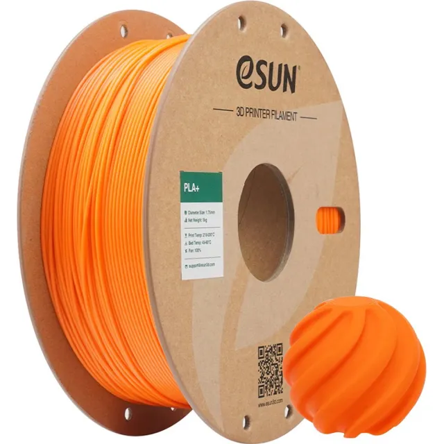 ESUN PLA+ Koraal oranje / Coral orange - 1 kg - 1.75 mm - 3D printer en 3D pen filament
