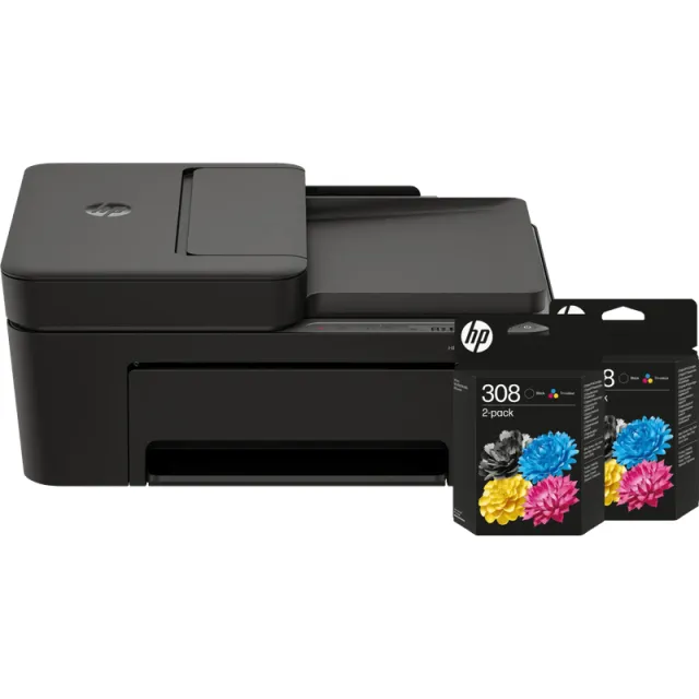 Hp DeskJet 4320 All-in-One + 2 zwarte + 2 kleuren cartridges