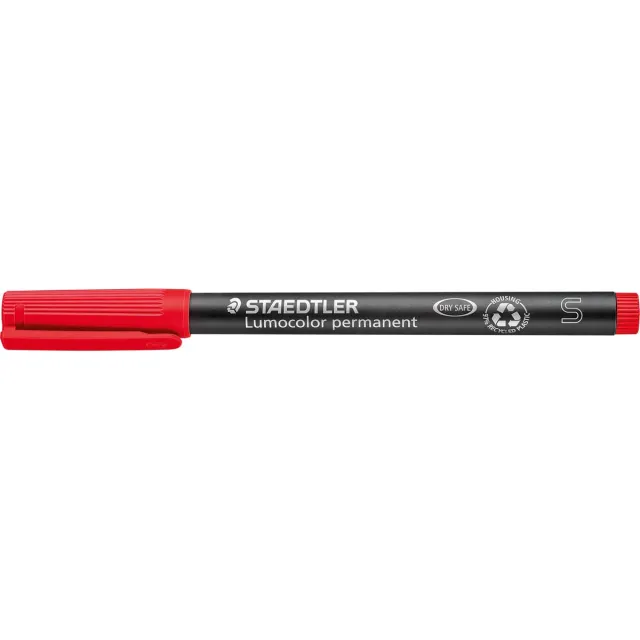 Staedtler Lumocolor 313, OHP-marker, permanent, 0,4 mm, rood