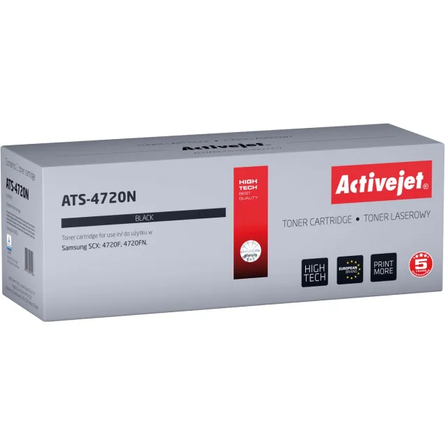 ActiveJet ATS-4720N Toner voor Samsung-printer; Samsung SCX-4720D5 vervanging; Opperste; 5000 pagina's; zwart.