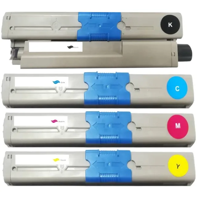 InktDL Huismerk geschikt voor OKI 44469803 - 44469704 Toner - 4 Cartridges - Geschikt voor C310DN - C330DN - C331DN - C510DN - C511DN - C530DN - C531DN - MC562DN - MC562DNW - MC351DN - MC352DN - MC361DN - MC561DN Multipack 4 Toner cartridges