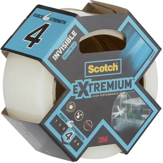 Scotch Plakband Scotch Extremium invisible 48mmx25m transparant