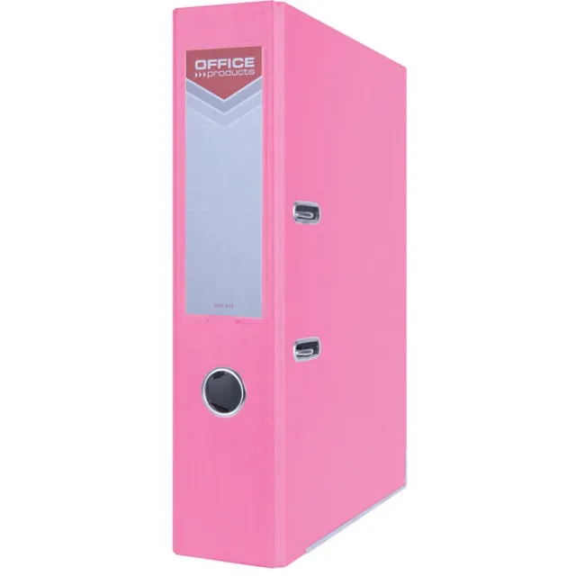 Office Products ordner, voor A4, uit karton, rug van 7,5 cm, roze grijs