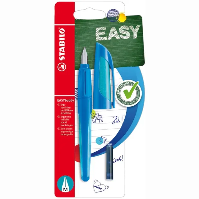 Stabilo EASYbuddy vulpen, blauw