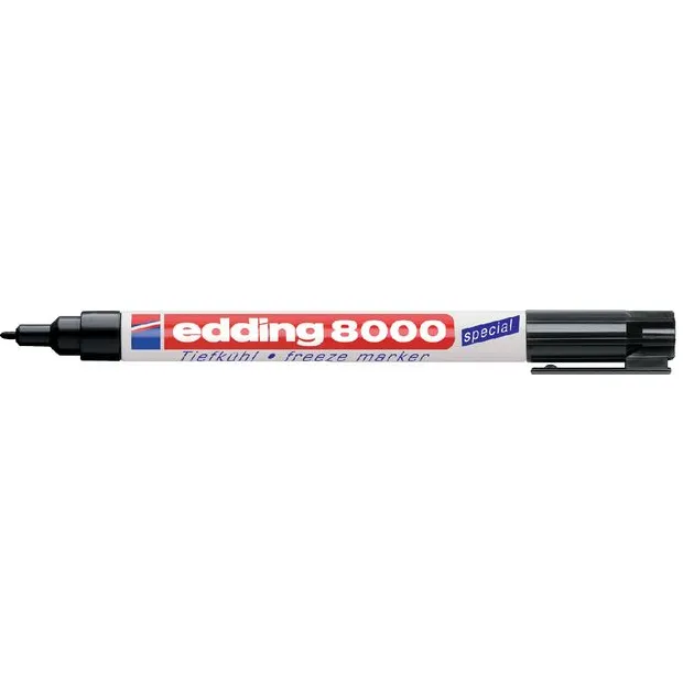 Edding Diepvriesmarker edding 8000 rond 1mm zwart