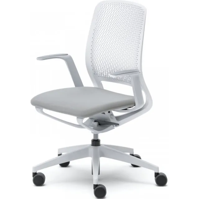 Sedus se:motion - Ergonomische Bureaustoel - Met Armleuningen - Wit (Lichtgrijs) Wit, licht grijs
