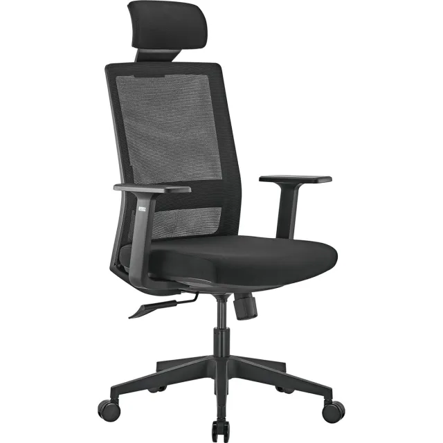 Ergo Office ER-425 - Ergonomische bureaustoel met hoge rug - max 150kg - Zwart