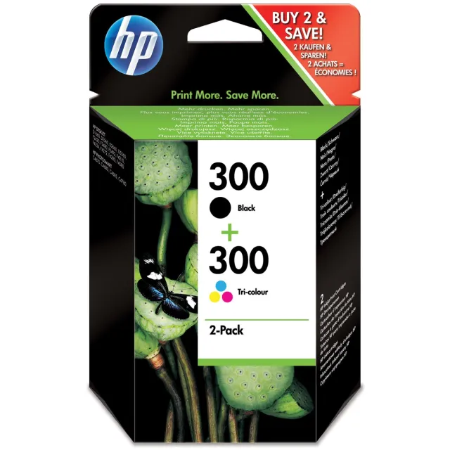 Hp inktcartridge 300, 200 pagina's, OEM CN637EE, 1x zwart en 1 x 3 kleuren