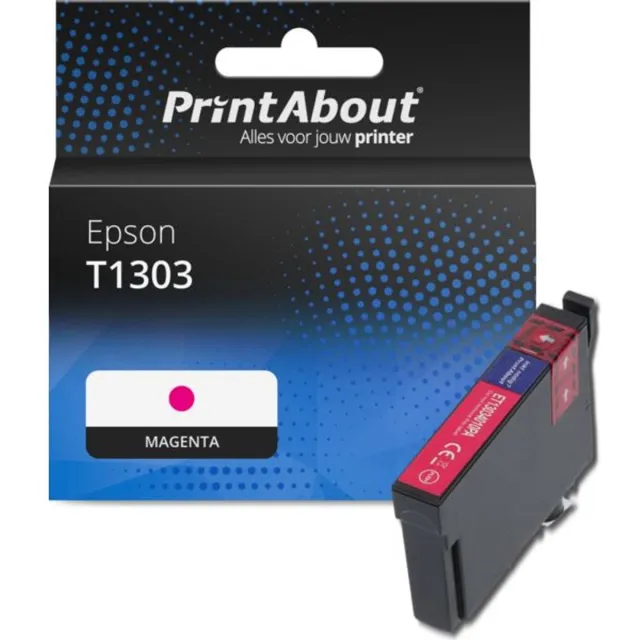 PrintAbout Huismerk Epson T1303 Inktcartridge Magenta