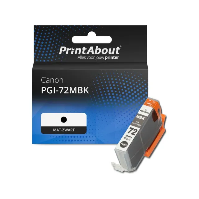 PrintAbout huismerk Inktcartridge PGI-72MBK Mat-zwart Geschikt voor Canon