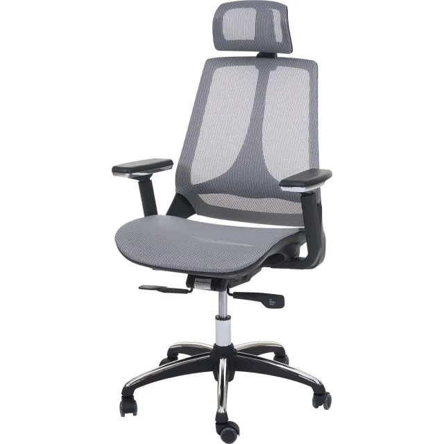 MCW Bureaustoel MCW-A59, bureaustoel, schuiffunctie stof/textiel ISO9001 ~ grijs/grijs