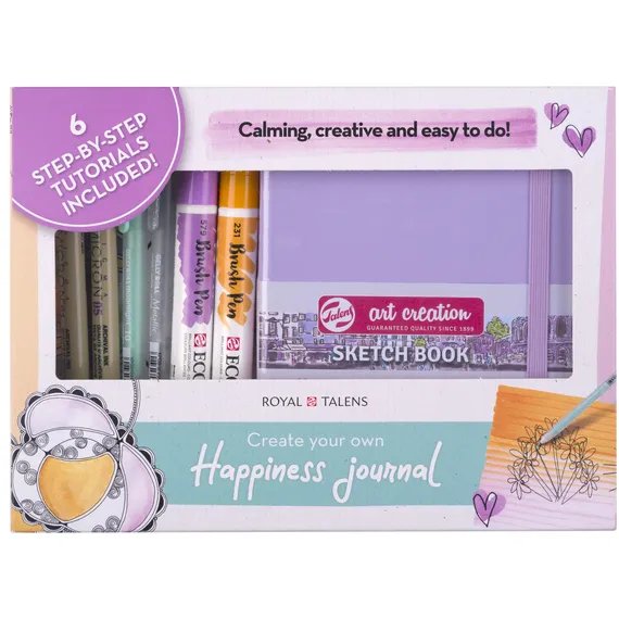 TALENS Happiness Journal Set Royal Talens 8-delig