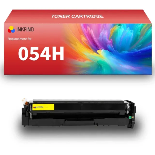 INKFIND 054H tonercartridge Geel compatibel met Canon 054 Geel Canon 054H Geel toner cartridge -1-pack Geel Geel x 1