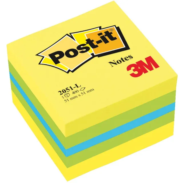 Post-It Notes mini kubus, 400 vel, ft 51 x 51 mm, groen