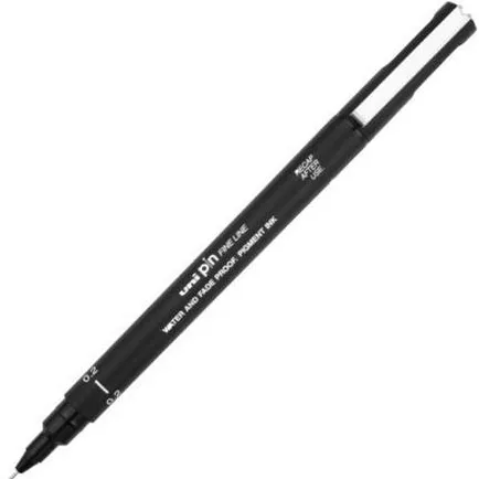 Uni-ball Fineliner Uni-ball Pin 0.2mm zwart