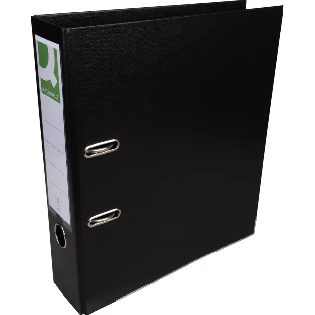 Q-CONNECT ordner, voor ft A4, volledig uit PP, rug van 8 cm, zwart